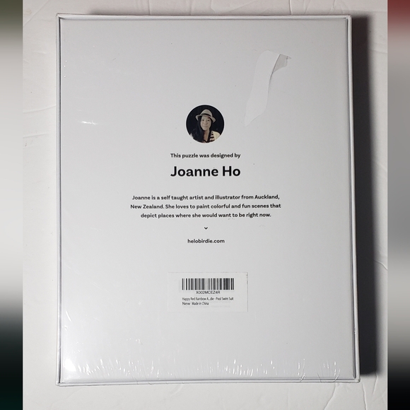 Happy Red Rainbow Puzzle by Artist Joanne Ho - Picture 2 of 4